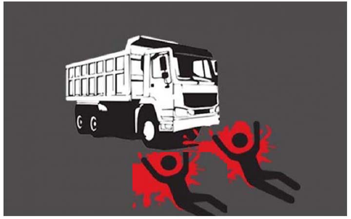 রাজধানীতে কাভার্ডভ্যানের ধাক্কায় ৩ জনের মৃত্যু